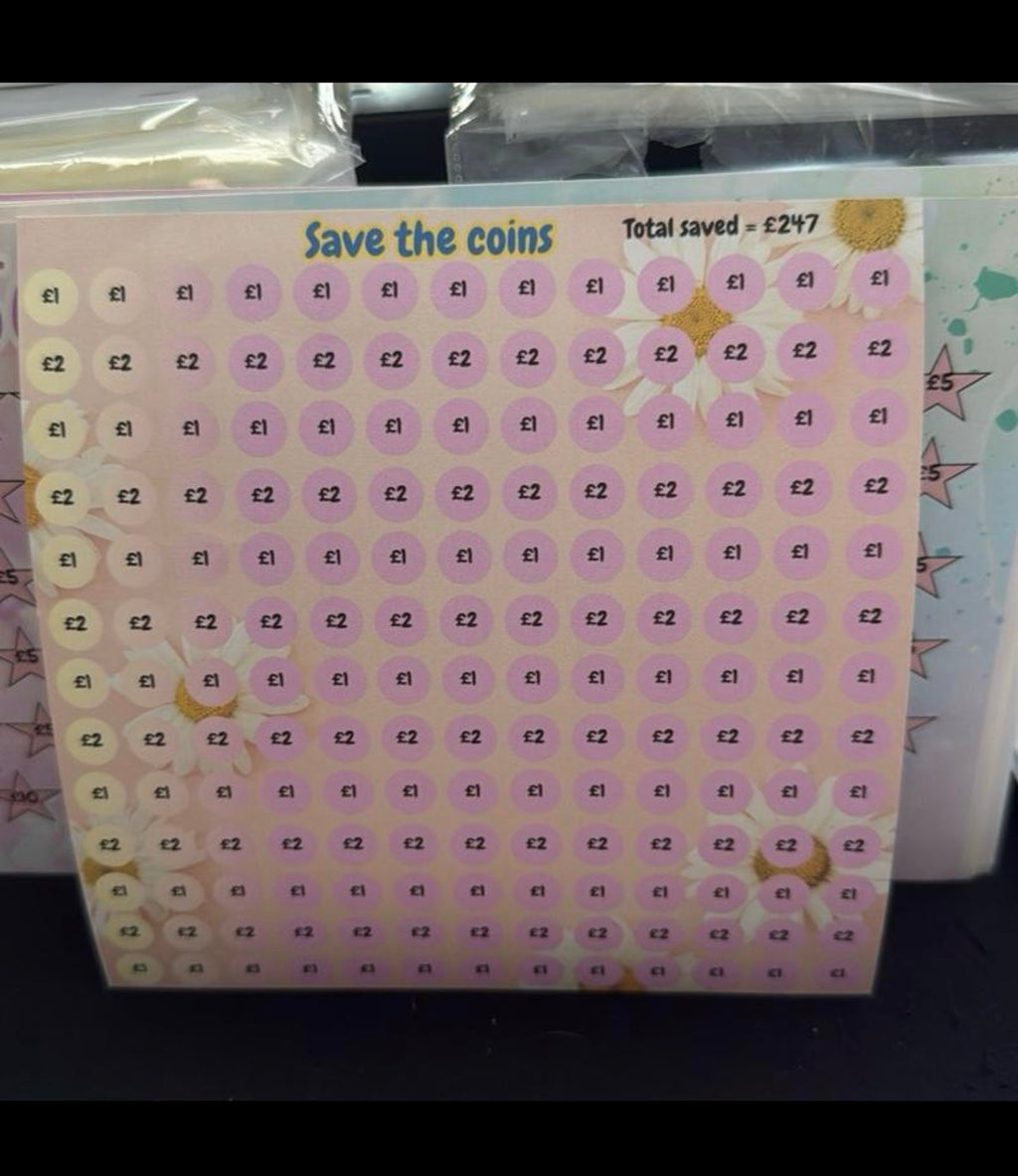 Money saving tin stickers - lots of variety and more available