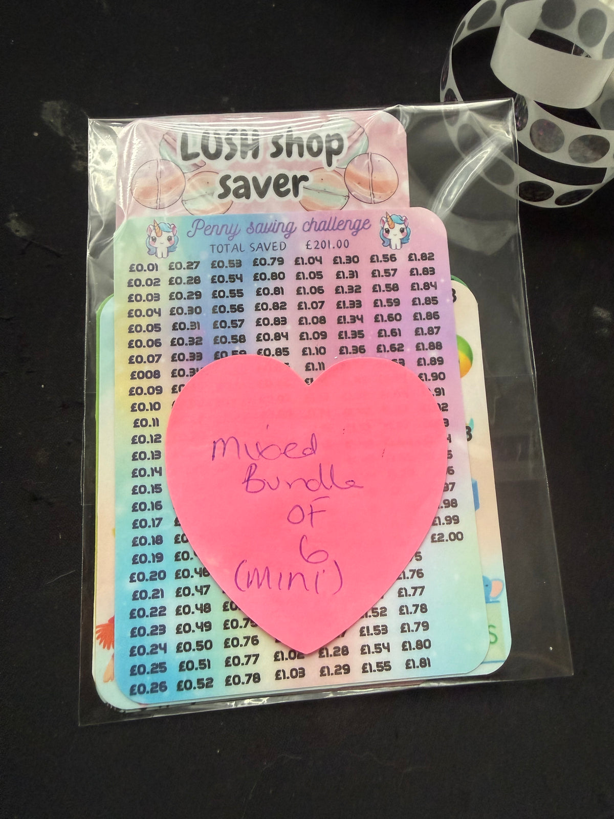 Clearance Laminated Cardstock Planner Trackers & Dashboards
