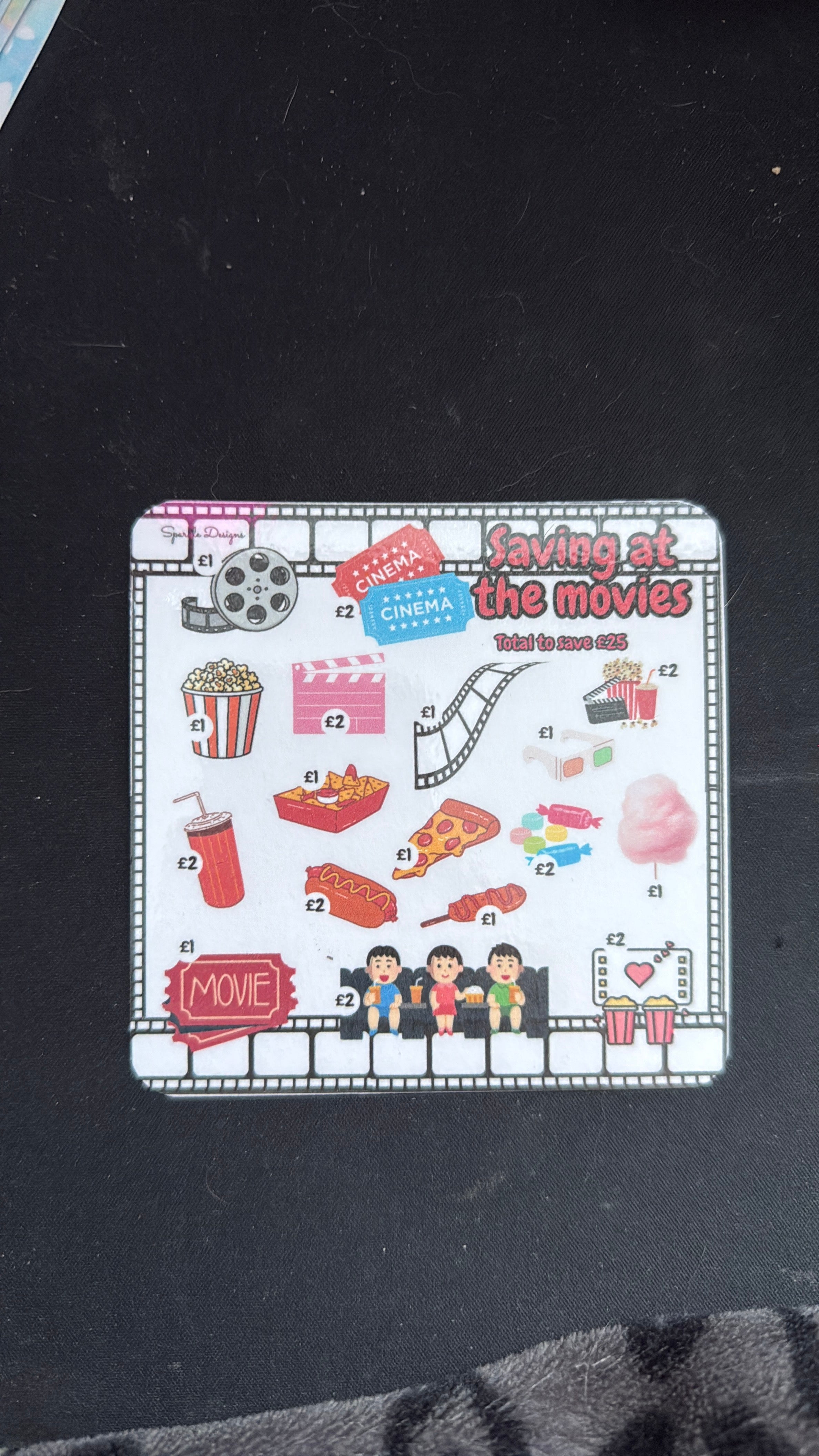 Mini saving challenge trackers