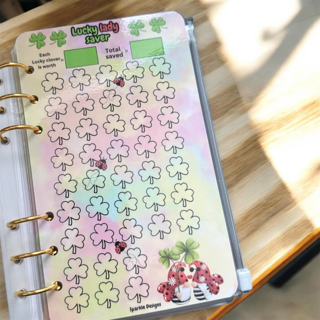 The gnome saving challenge booklet including wallets & matching inserts