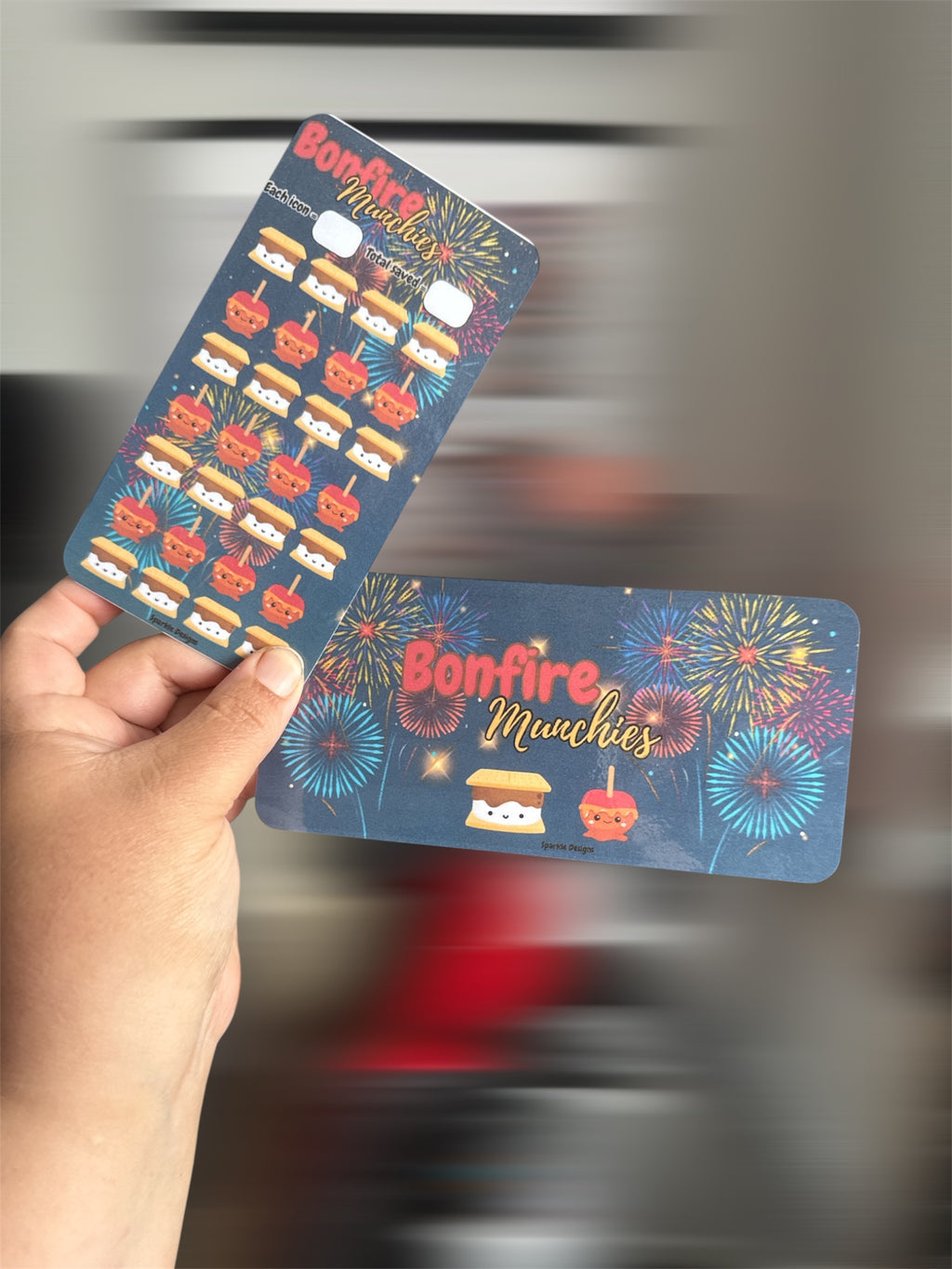 Bonfire Munchies Saving Challenge Trackers Autumn Range Designs