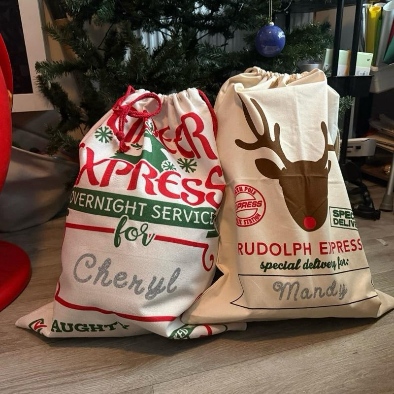 Personalised Cotton Christmas Sack | 50 × 70 cm
