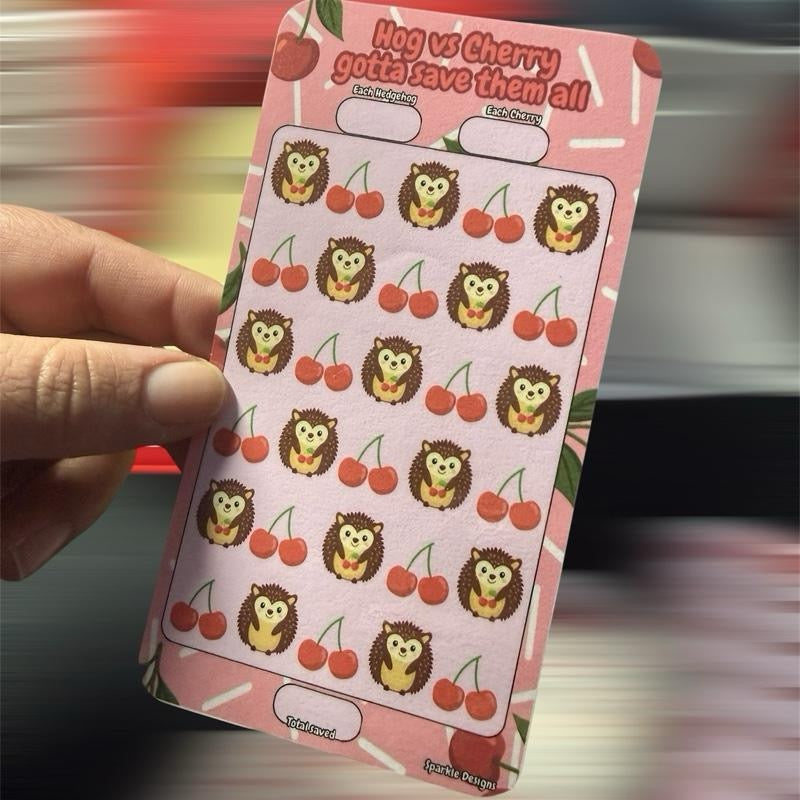 Cherry hedgehog saving challenge binder bundle