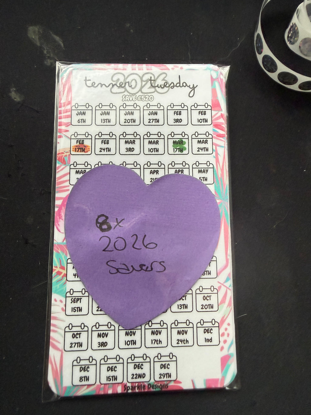 Clearance Laminated Cardstock Planner Trackers & Dashboards