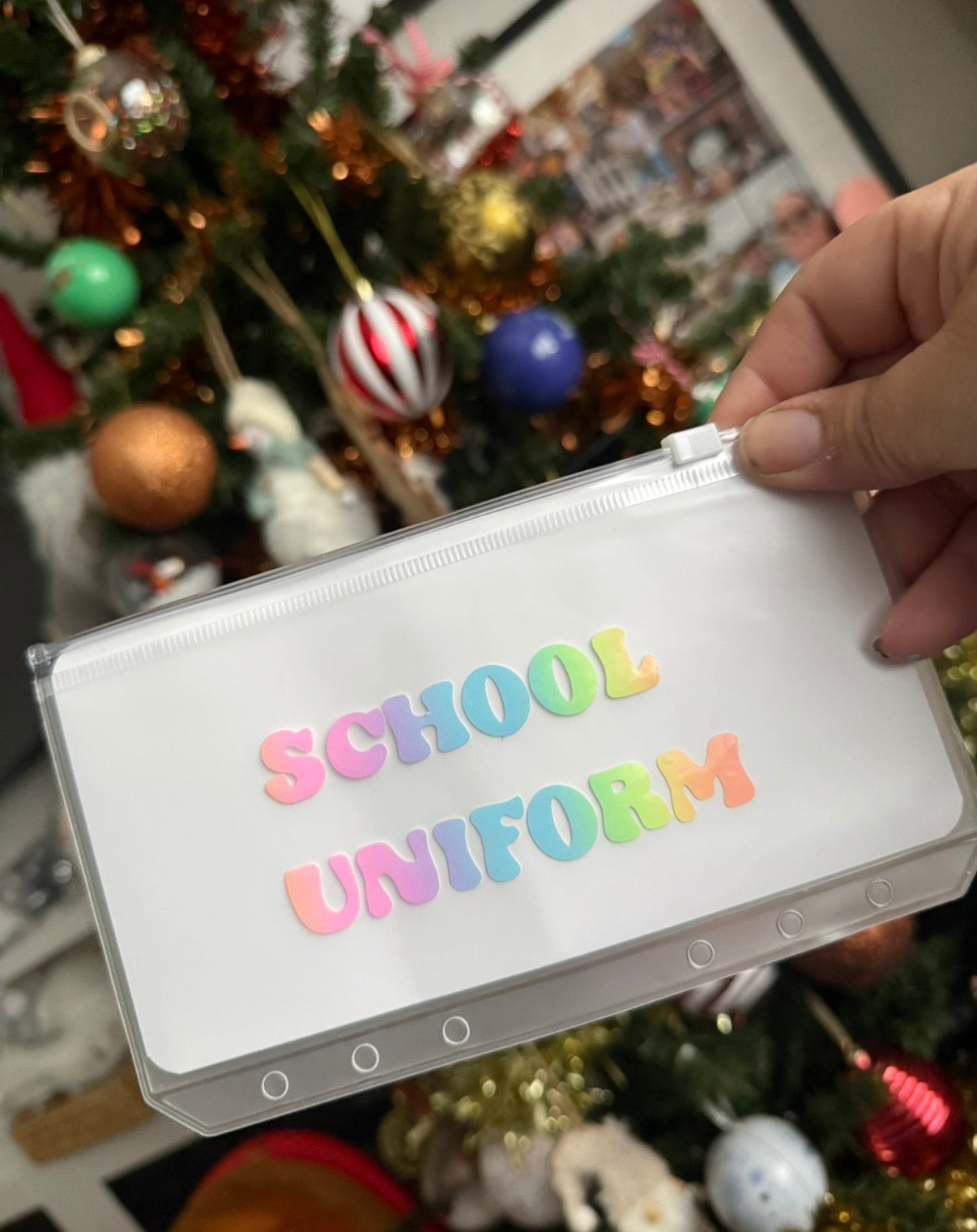 Personalised vinyl wallets - lots of choices including colors available.