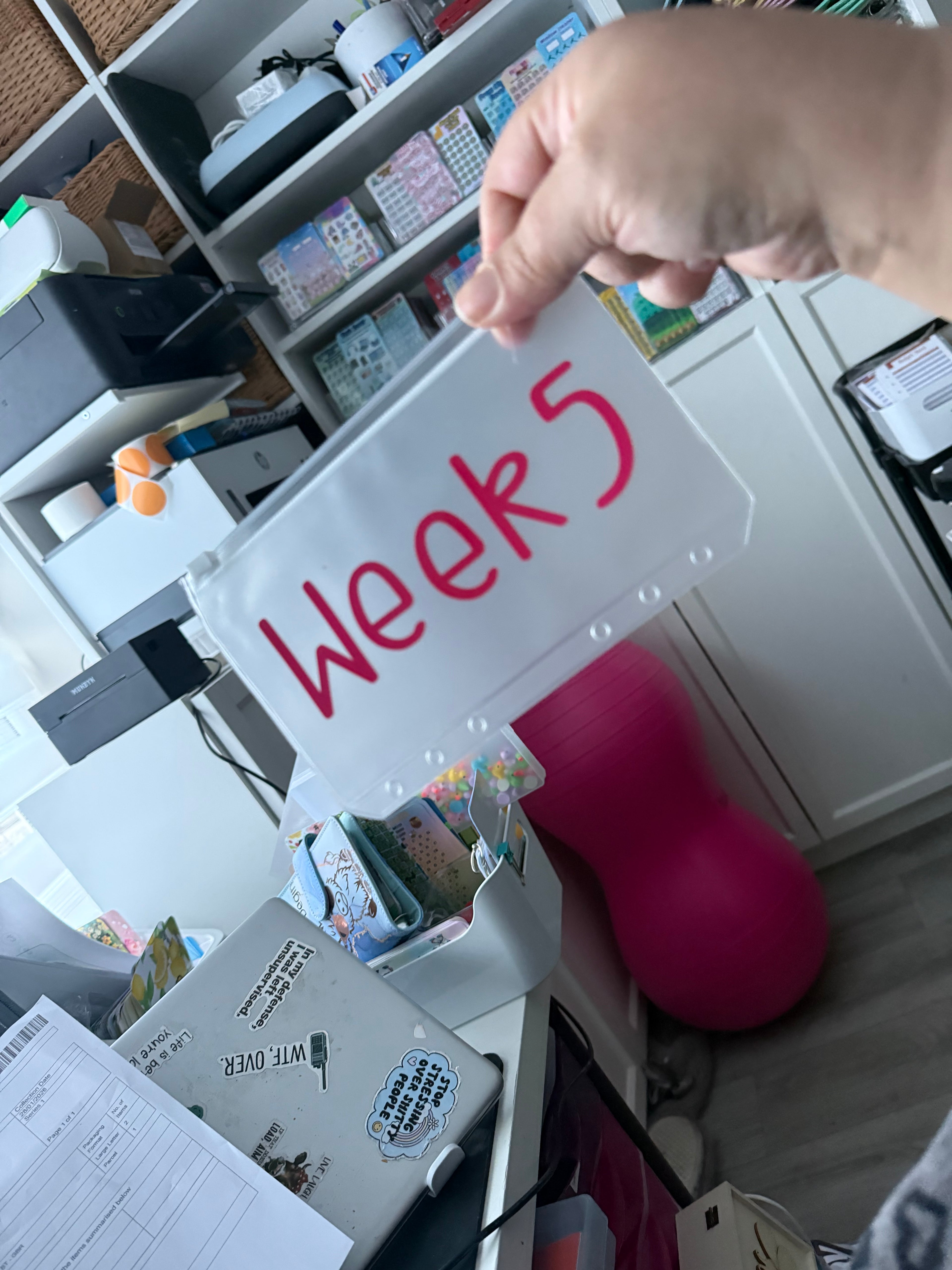 Week 1 to 5 wallets - vinyl or inserts - lots of designs available