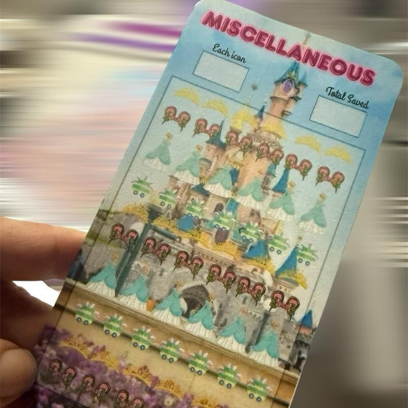 Disneyland/world Holiday Inspired saving challenge binder with matching trackers, inserts, dashboards and wallets