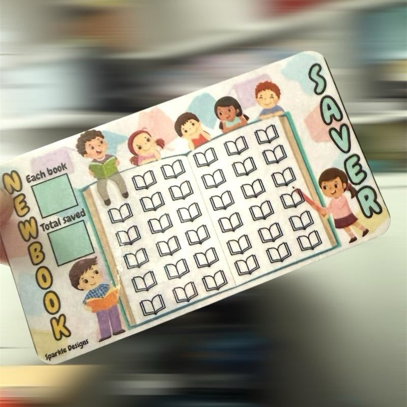 Book fund saving challenge tracker adult & children’s versions available.