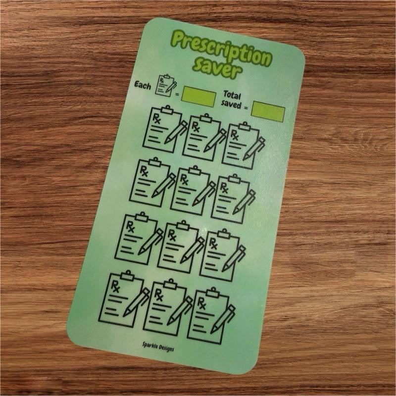 Prescription saving challenge tracker
