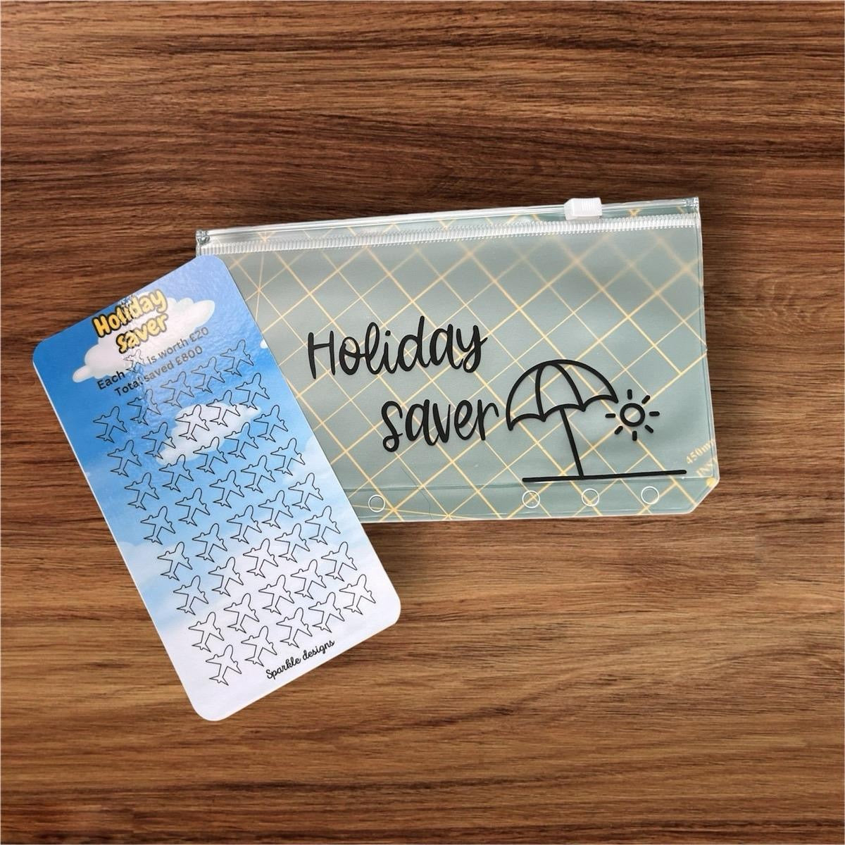 Holiday Saver New Style Optional Personalised Wallet Piggy Decor Letter Pattern High Quality Gloss Paper Laminated Saving Tracker
