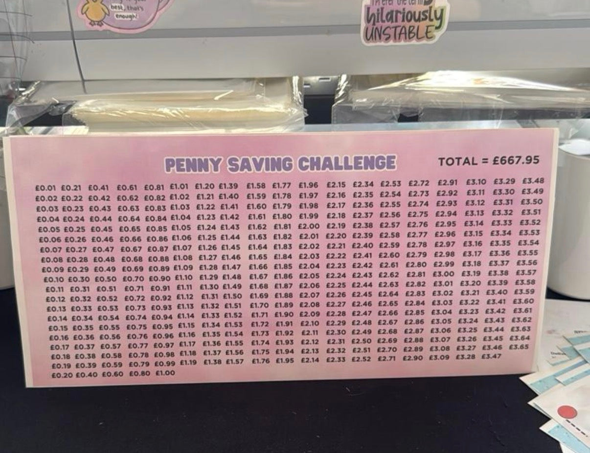 Money saving tin stickers - lots of variety and more available