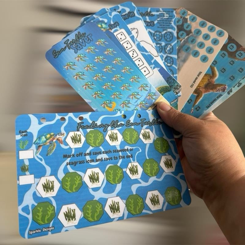 Sea turtle adventures saving challenge binder