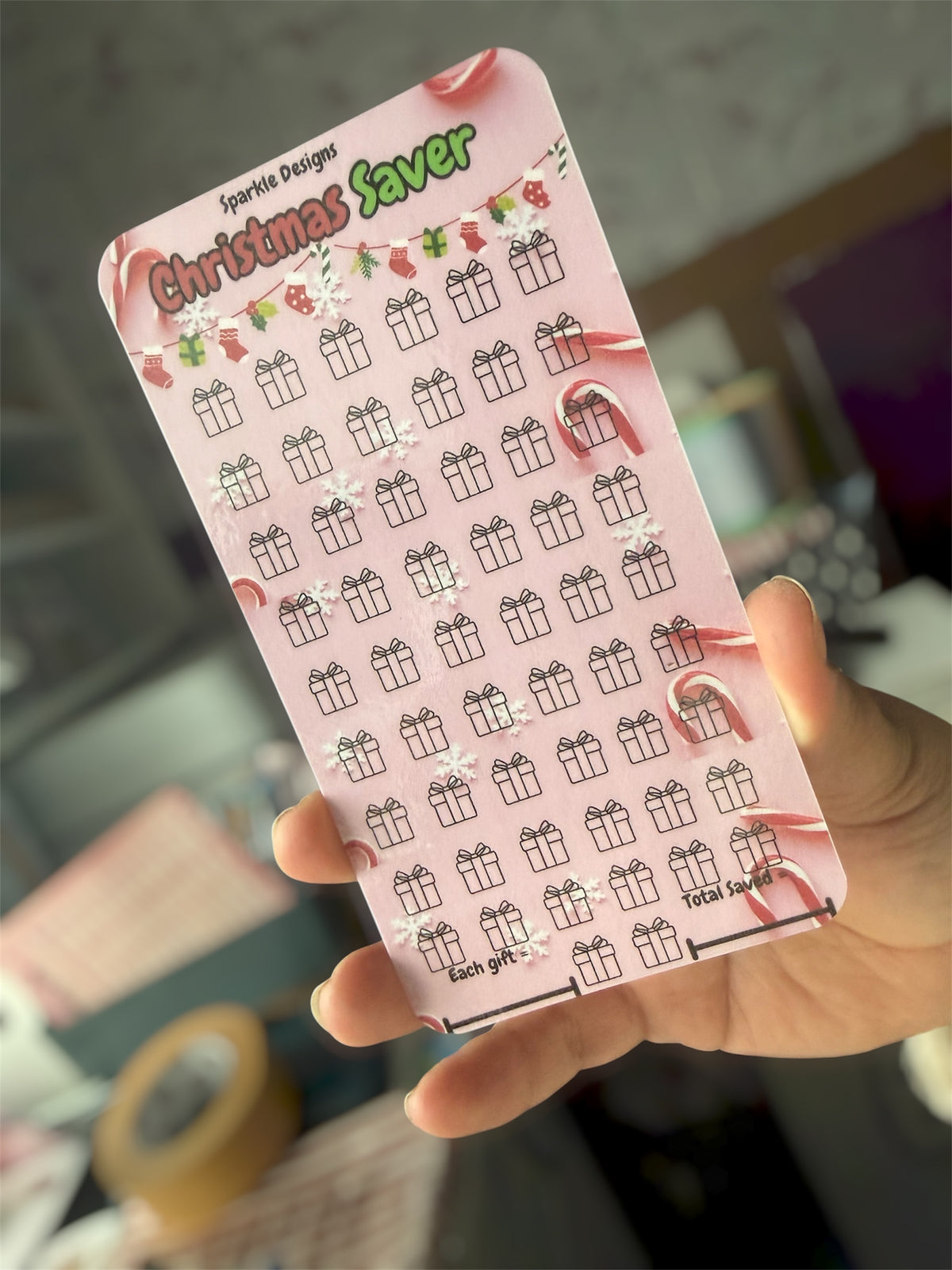 Christmas A6 Savings Tracker