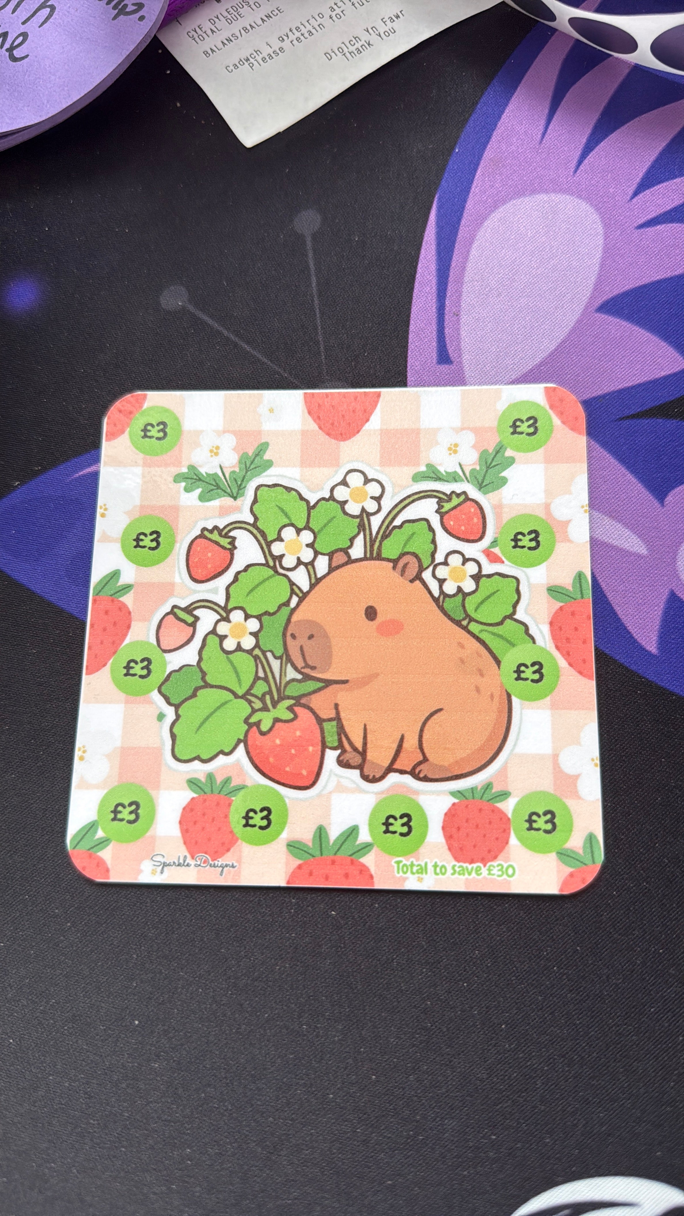 Capybara Mini Saving Challenges Save £150 Piggy Bank Decorative Savings Game for Kids and Adults