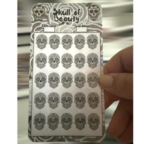 Black rose, Wednesday & skull themed saving challenge trackers can come With matching inserts & wallets too