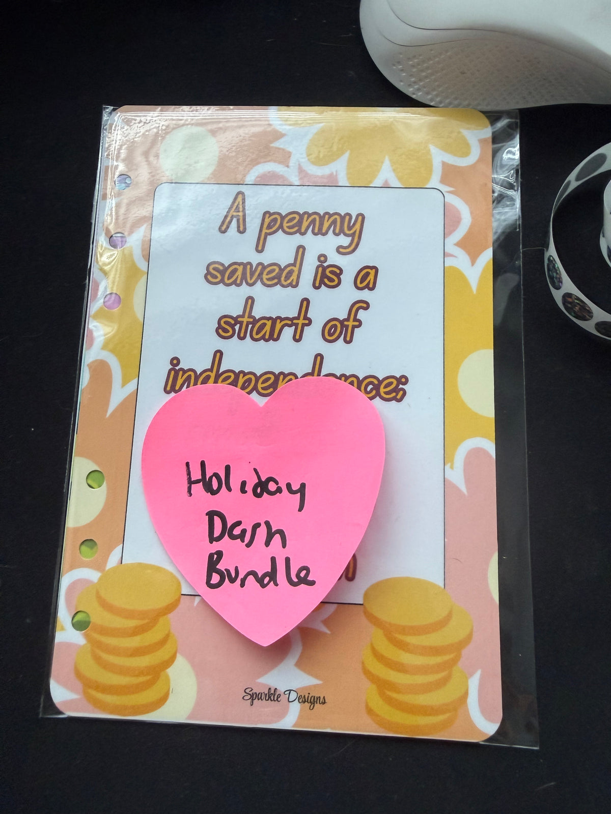 Clearance Laminated Cardstock Planner Trackers & Dashboards