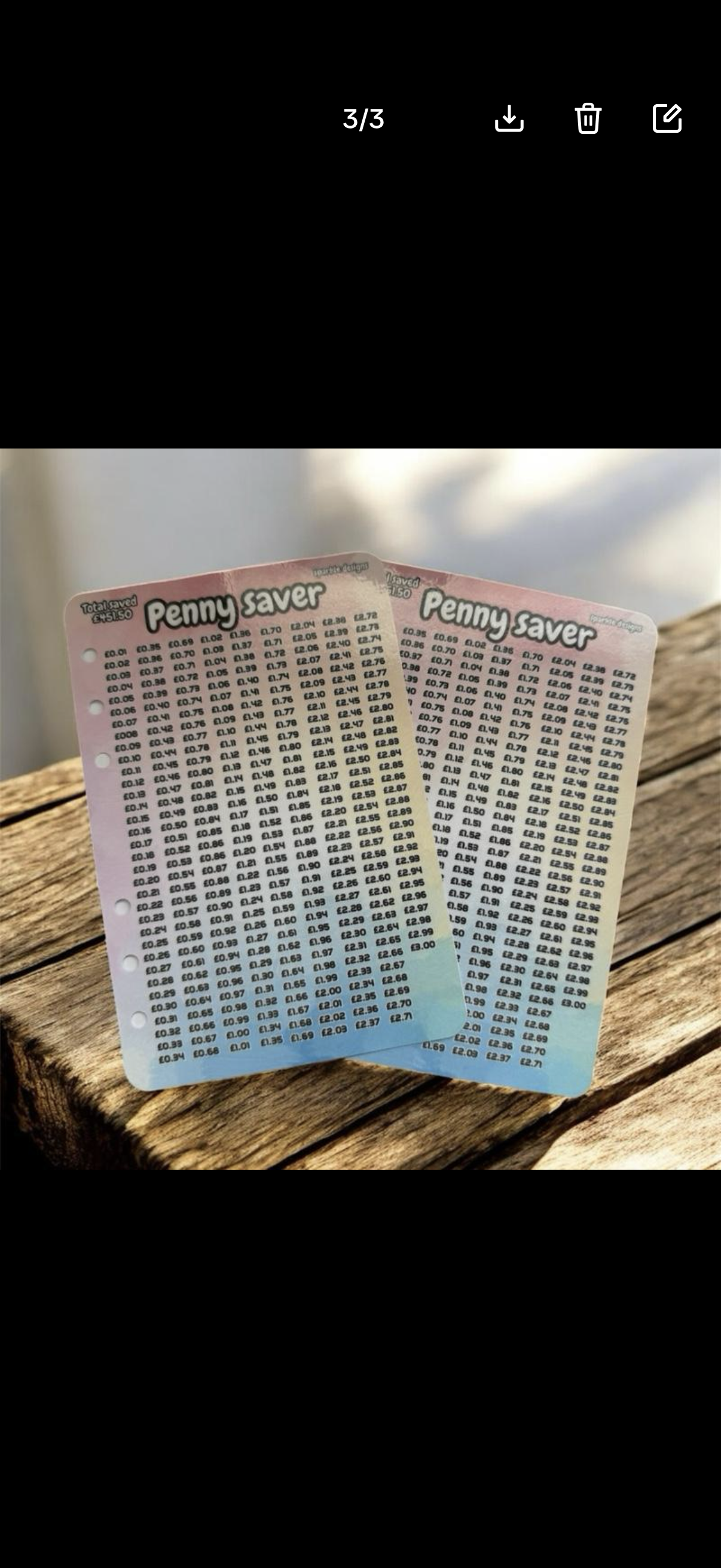 Penny saving challenge -comes in 2 variants