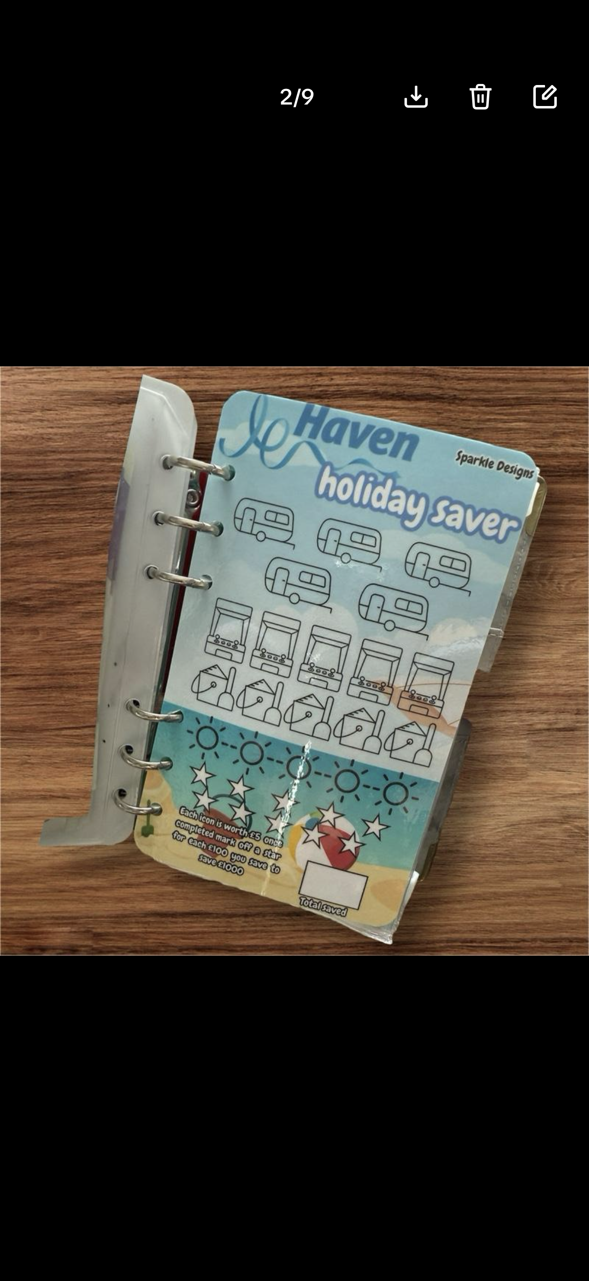 Holiday saving dashboard for all kinds of holidays - various designs and others available