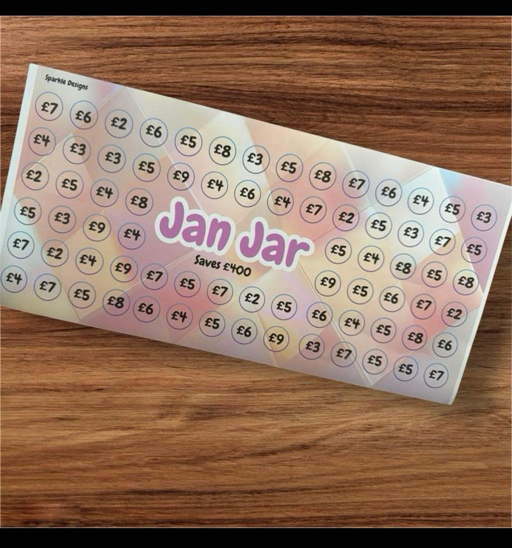 Money saving tin stickers - lots of variety and more available