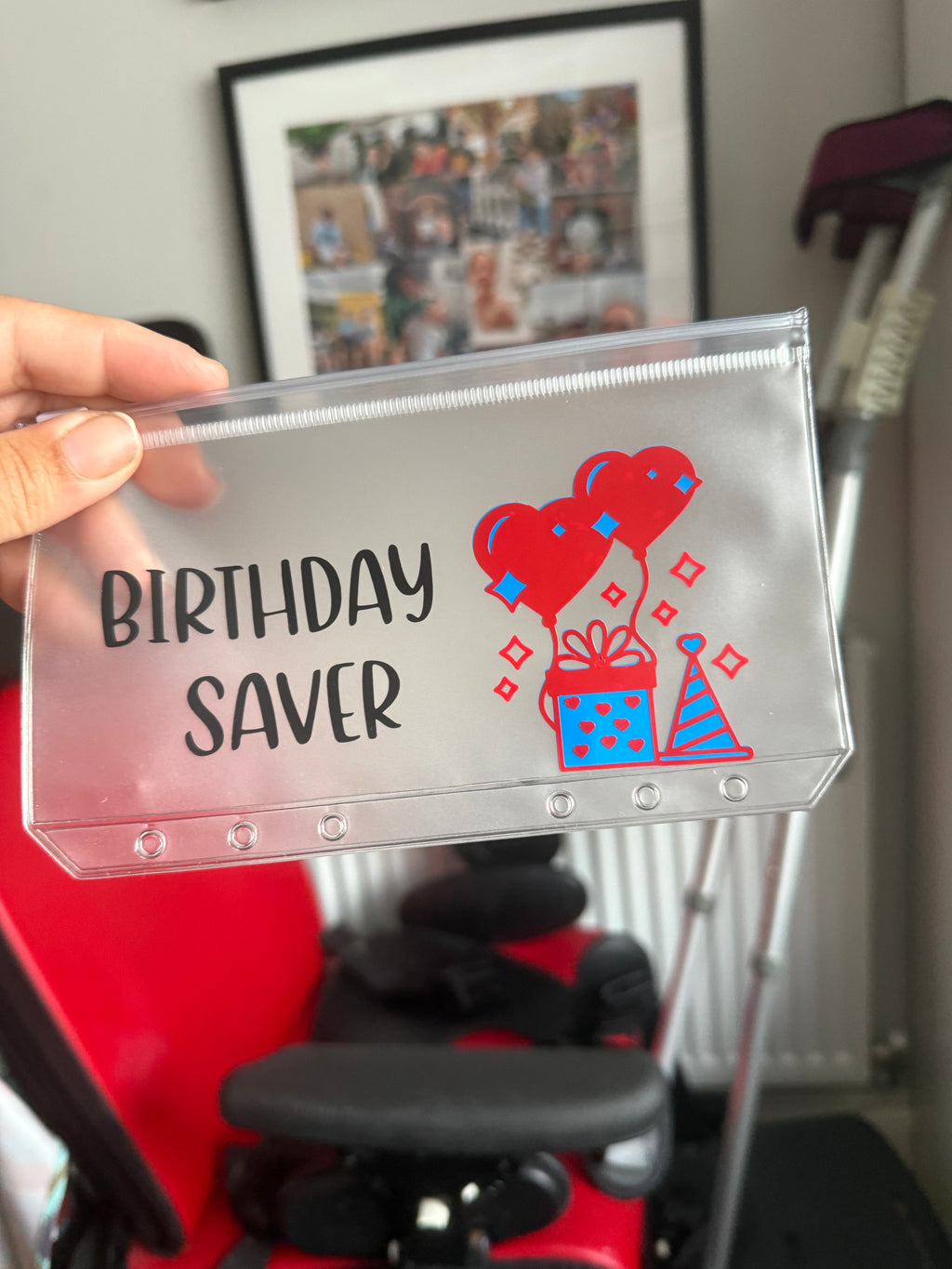 Personalised vinyl wallets - lots of choices including colors available.