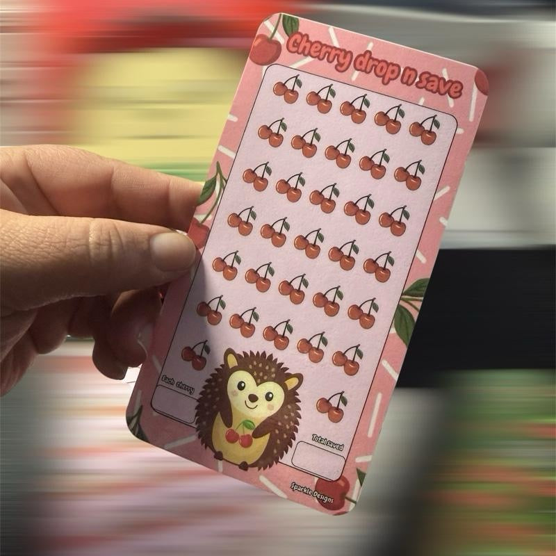 Cherry hedgehog saving challenge binder bundle