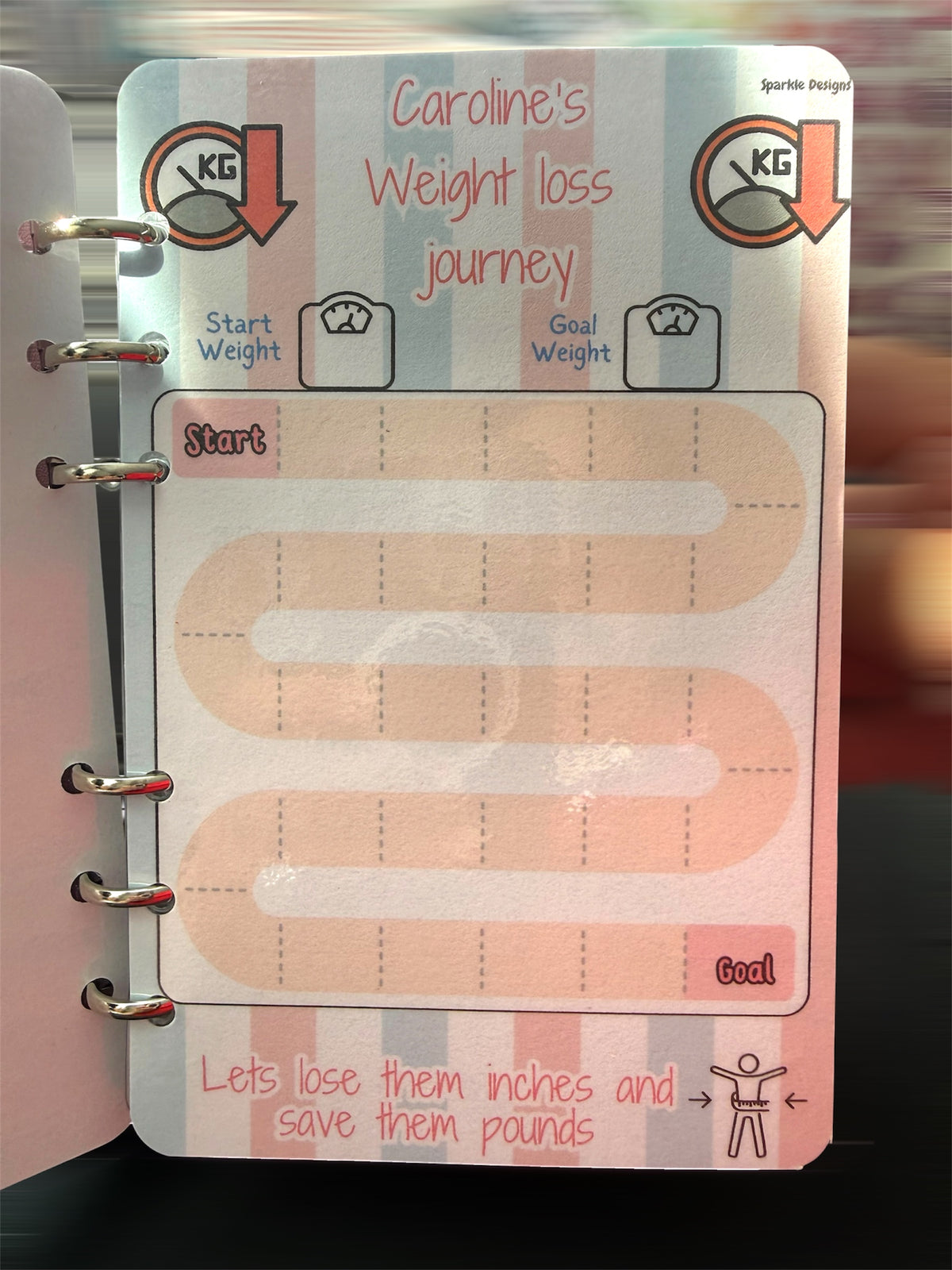 A6 Wellness Journey Savings Binder Set