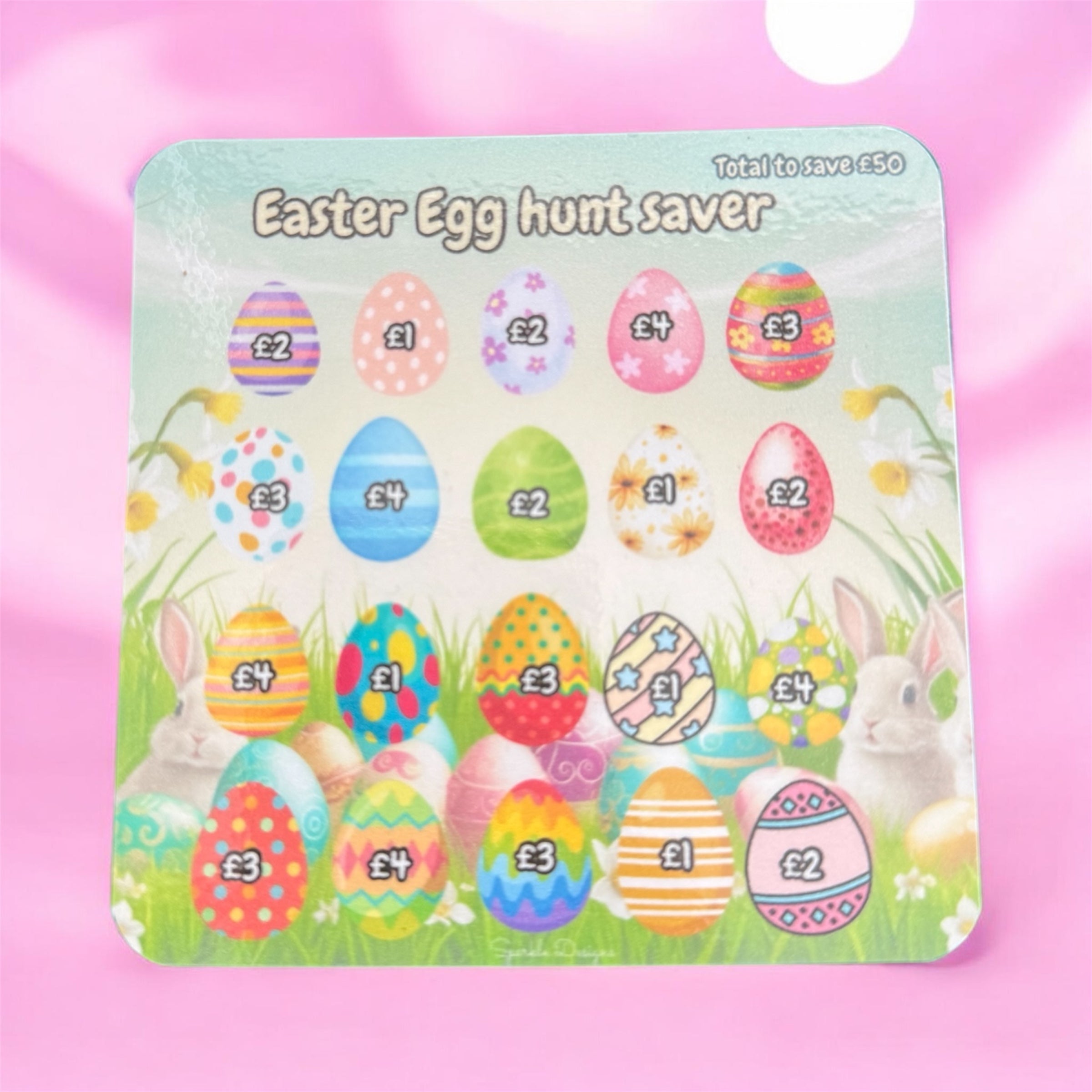 Mini saving challenge trackers