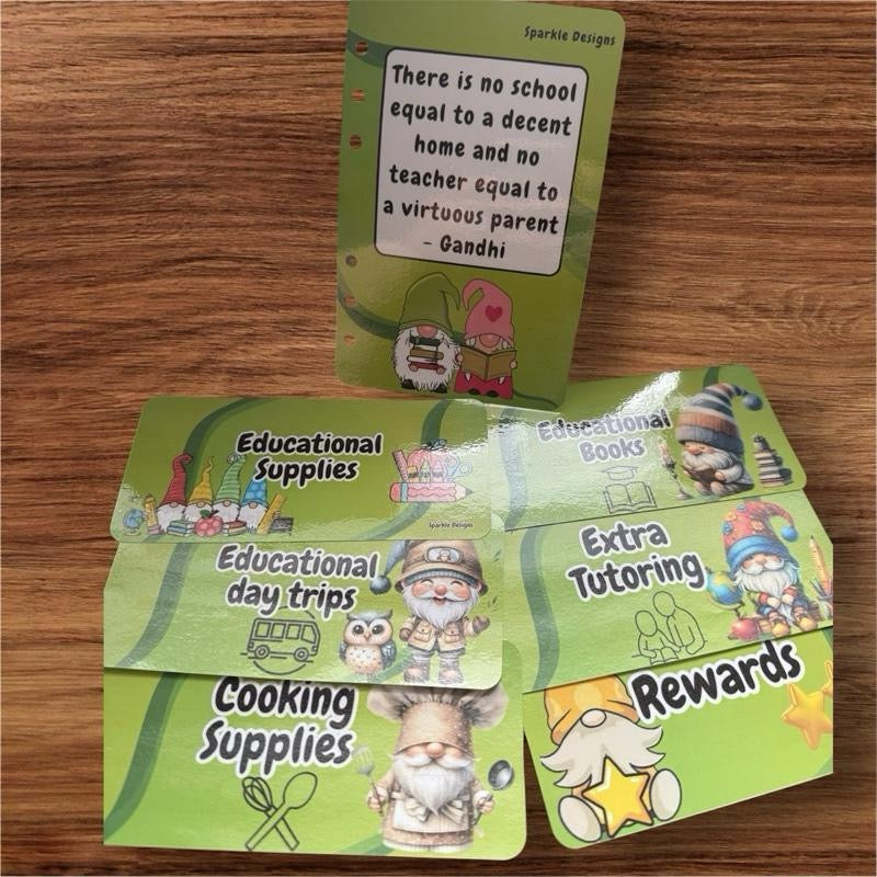 All things homeschooling saving challenge binder & matching trackers, inserts, wallets. Various choices available