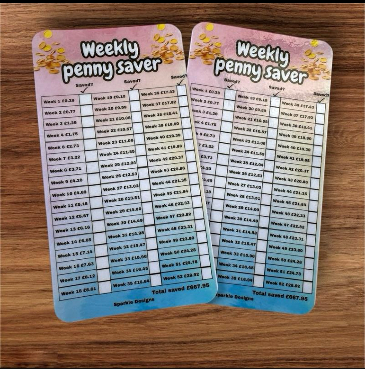 Weekly penny saver - comes in 2 styles