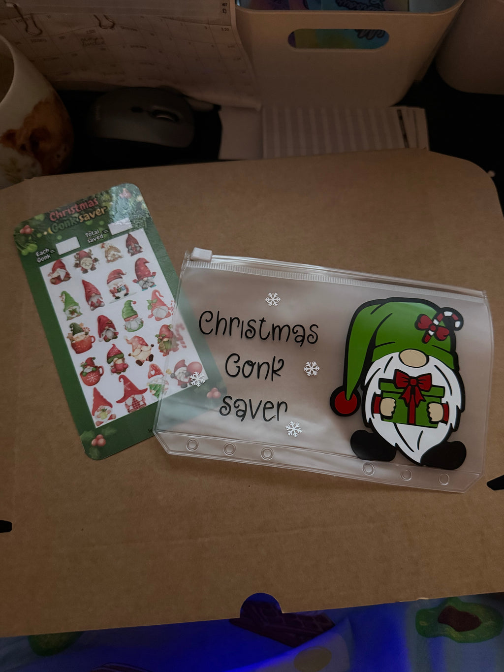 Christmas gonk saving challenge tracker