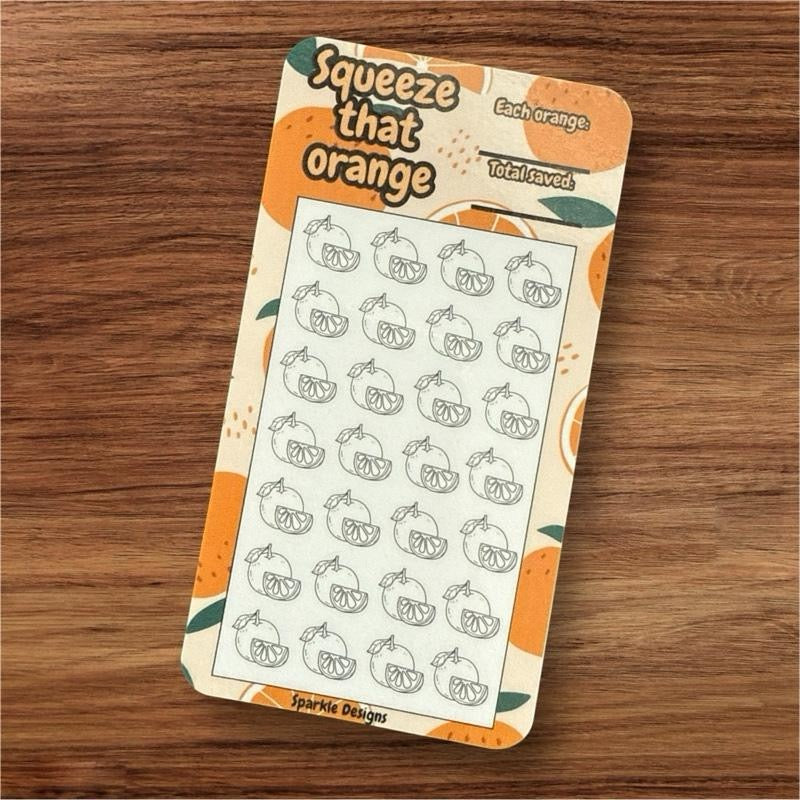 Fruity themed saving trackers