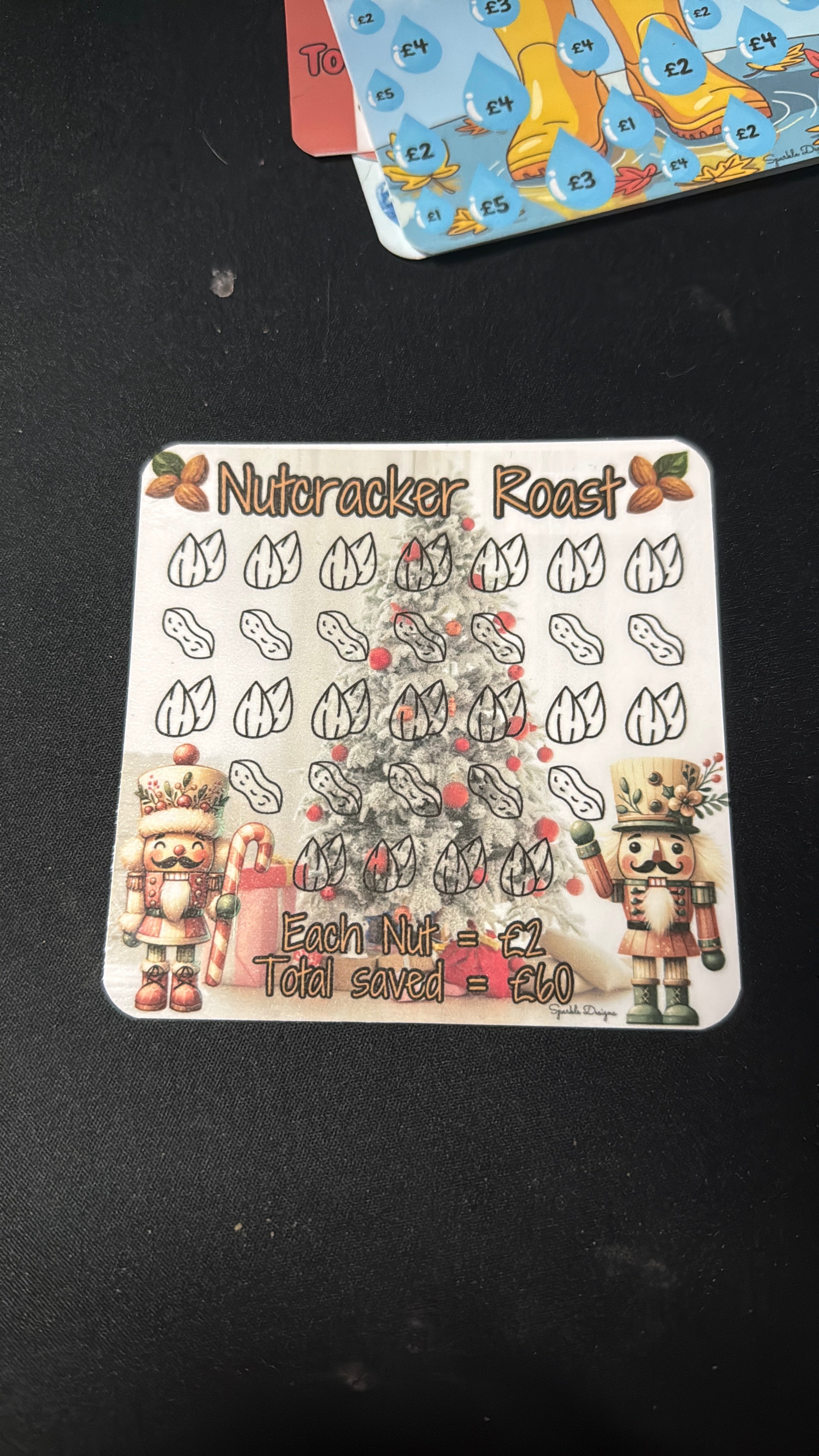 Mini saving challenge trackers