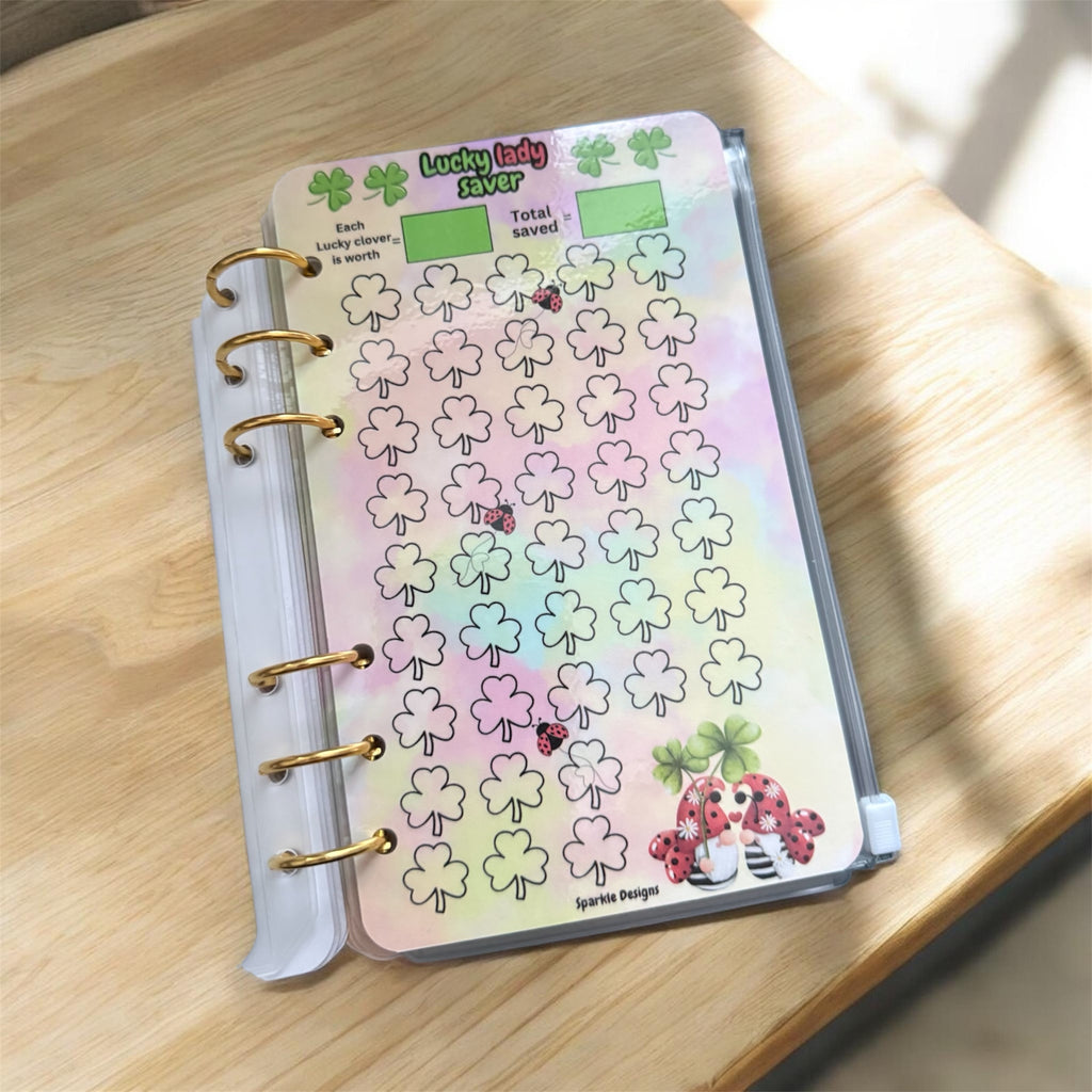 The gnome saving challenge booklet including wallets & matching inserts