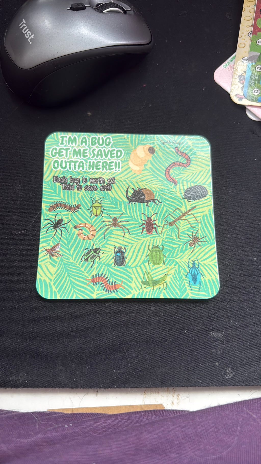 Mini saving challenge trackers