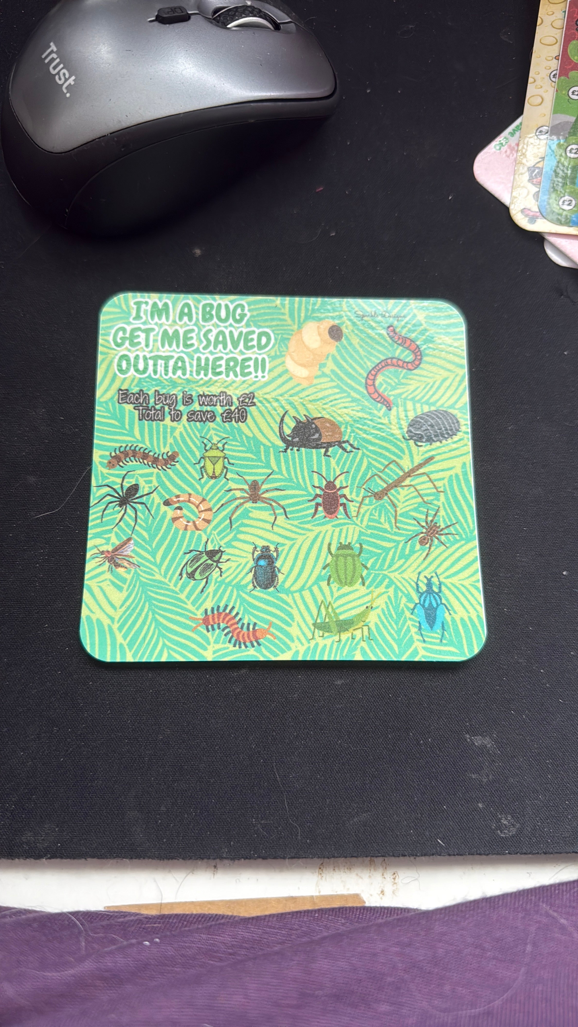 Mini saving challenge trackers