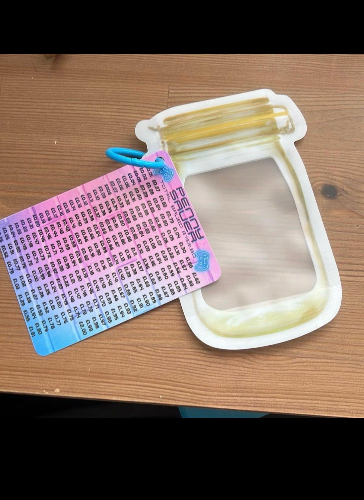 Kids penny saving challenge - pouch is optional