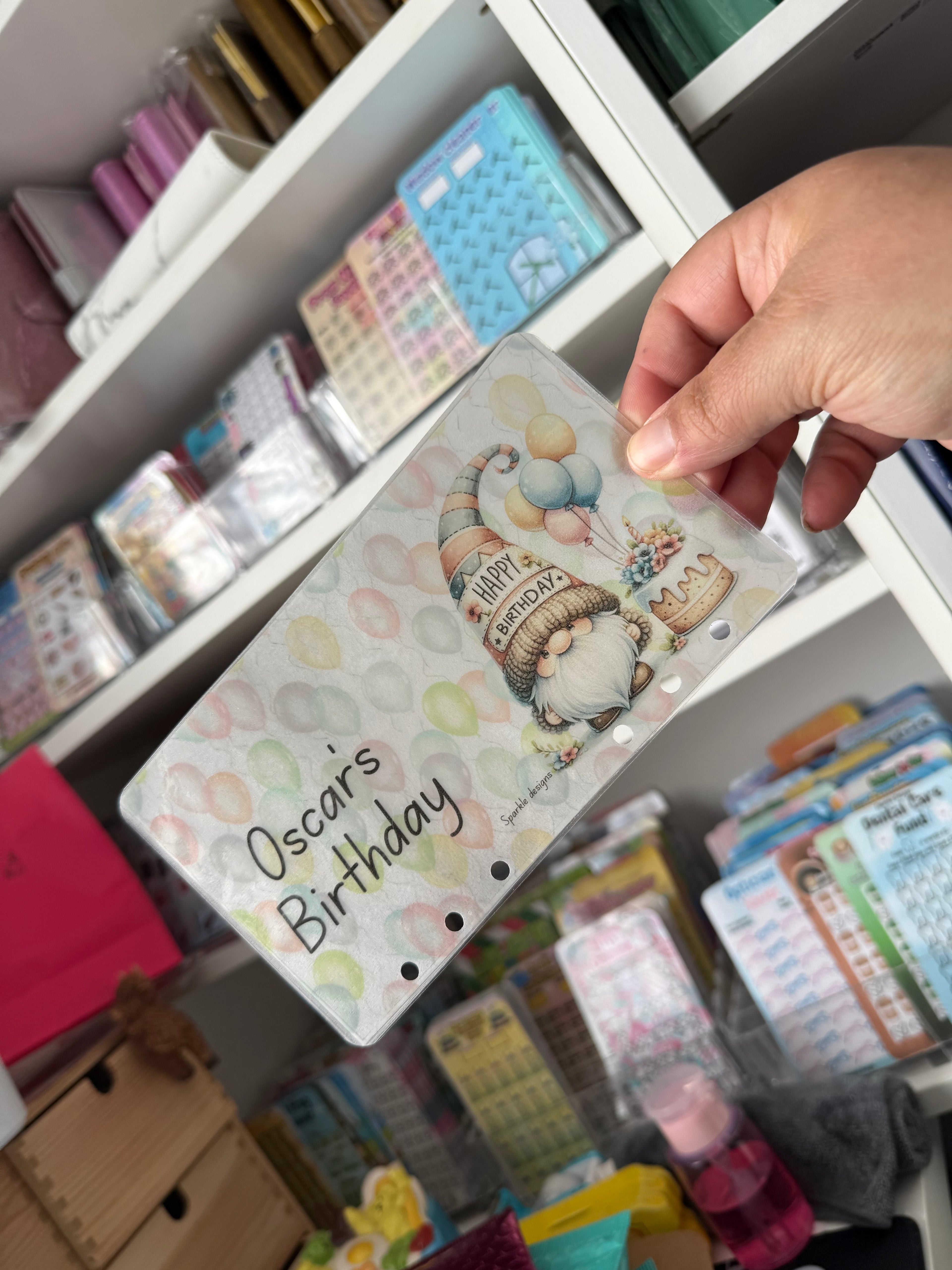 Personalised vellum wallets - please read description before ordering