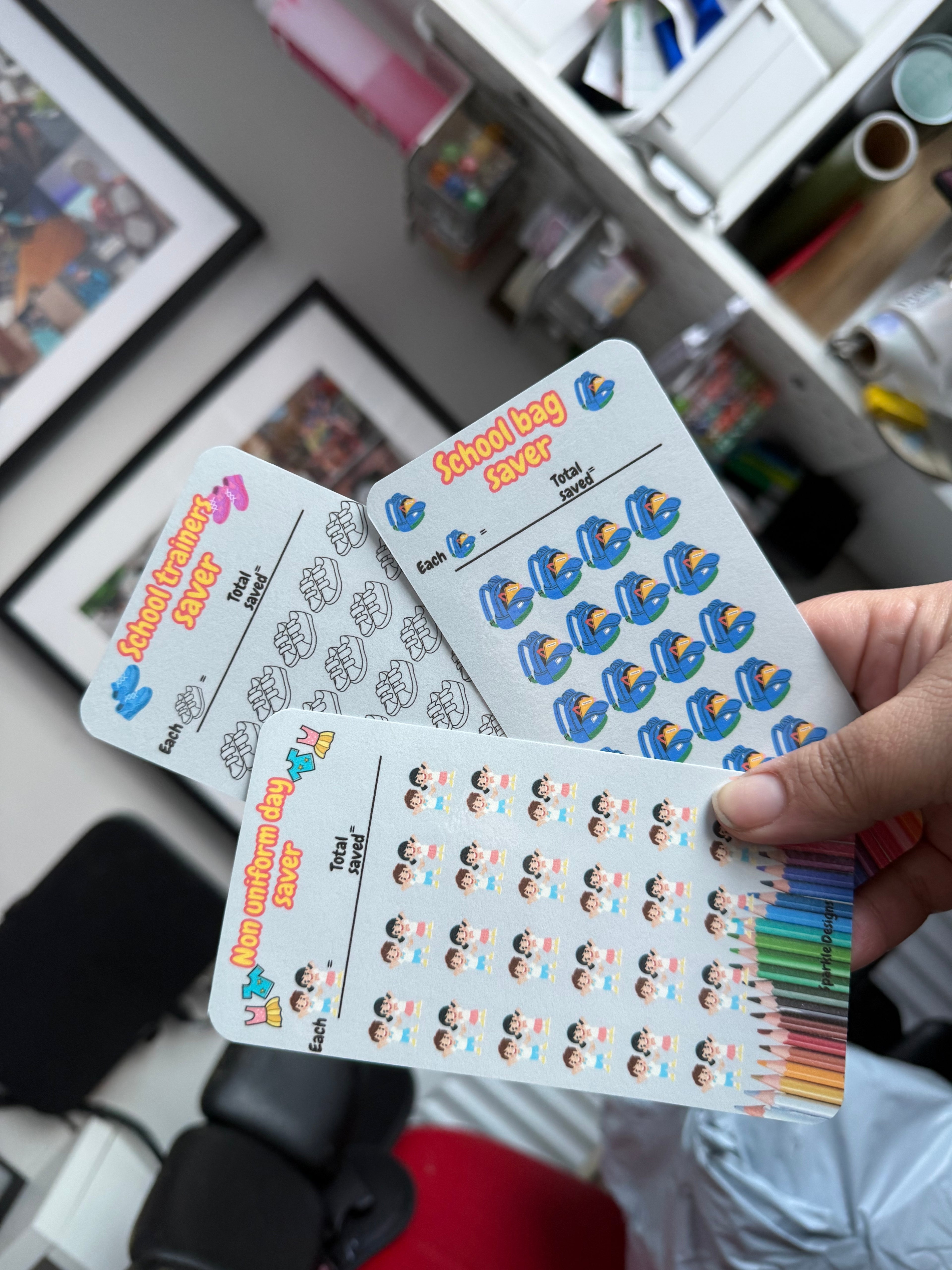 Back to school saving challenge binder & trackers -various options available