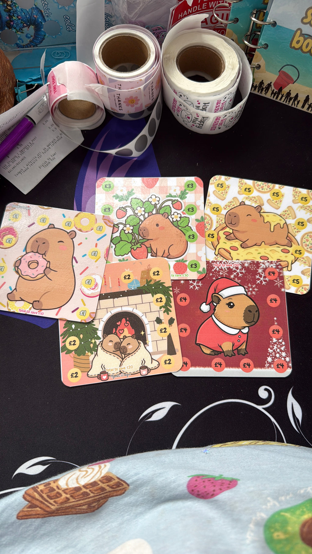 Capybara Mini Saving Challenges Save £150 Piggy Bank Decorative Savings Game for Kids and Adults