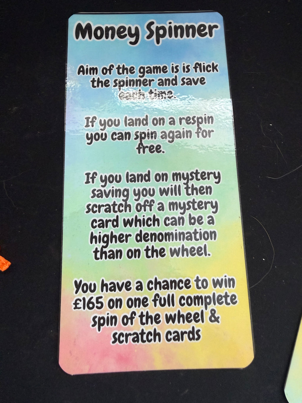 Money Spinner Saving Money Challenge Game Tracker with Mystery Cards and Scratch Off Features for Fun Financial Management