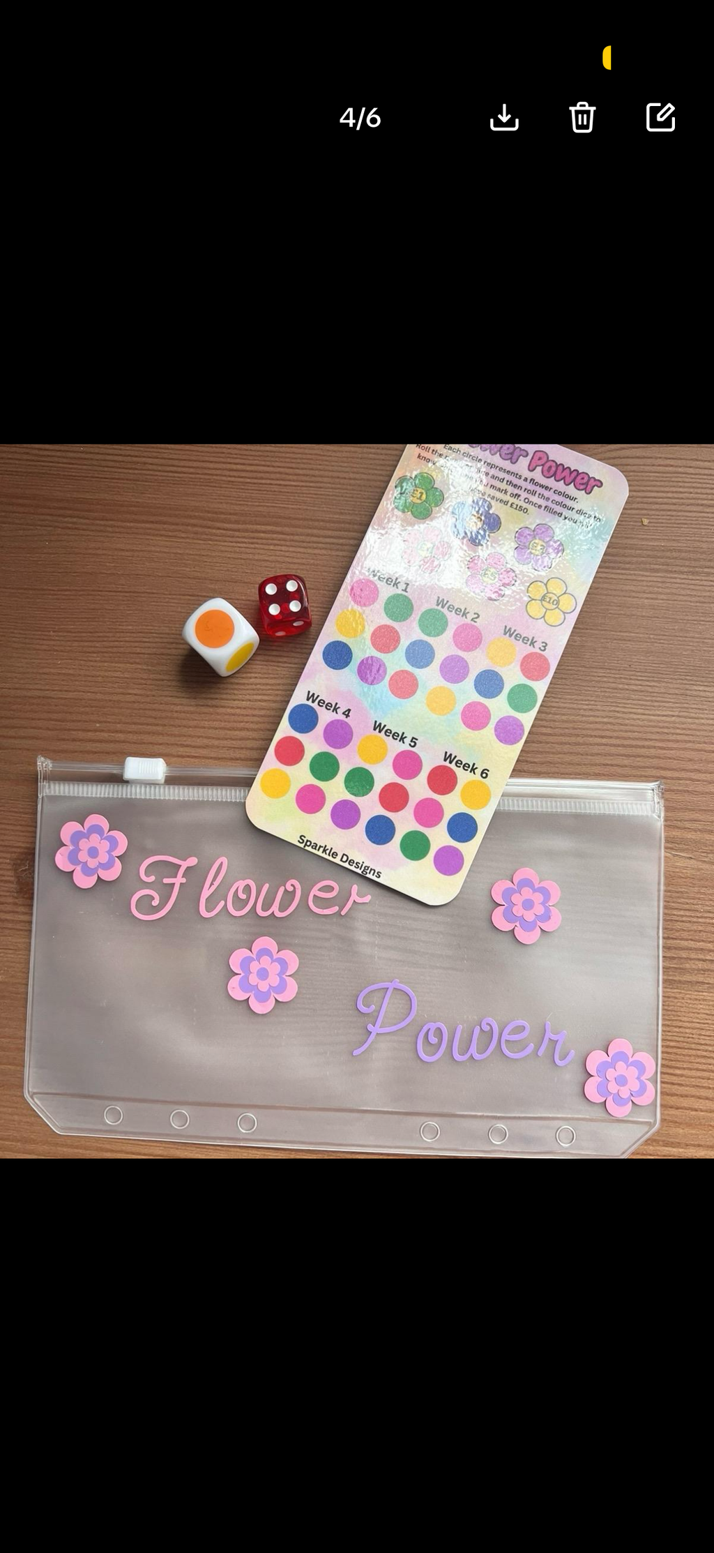 Custom Laminated Savings Tracker | Choose Your Design