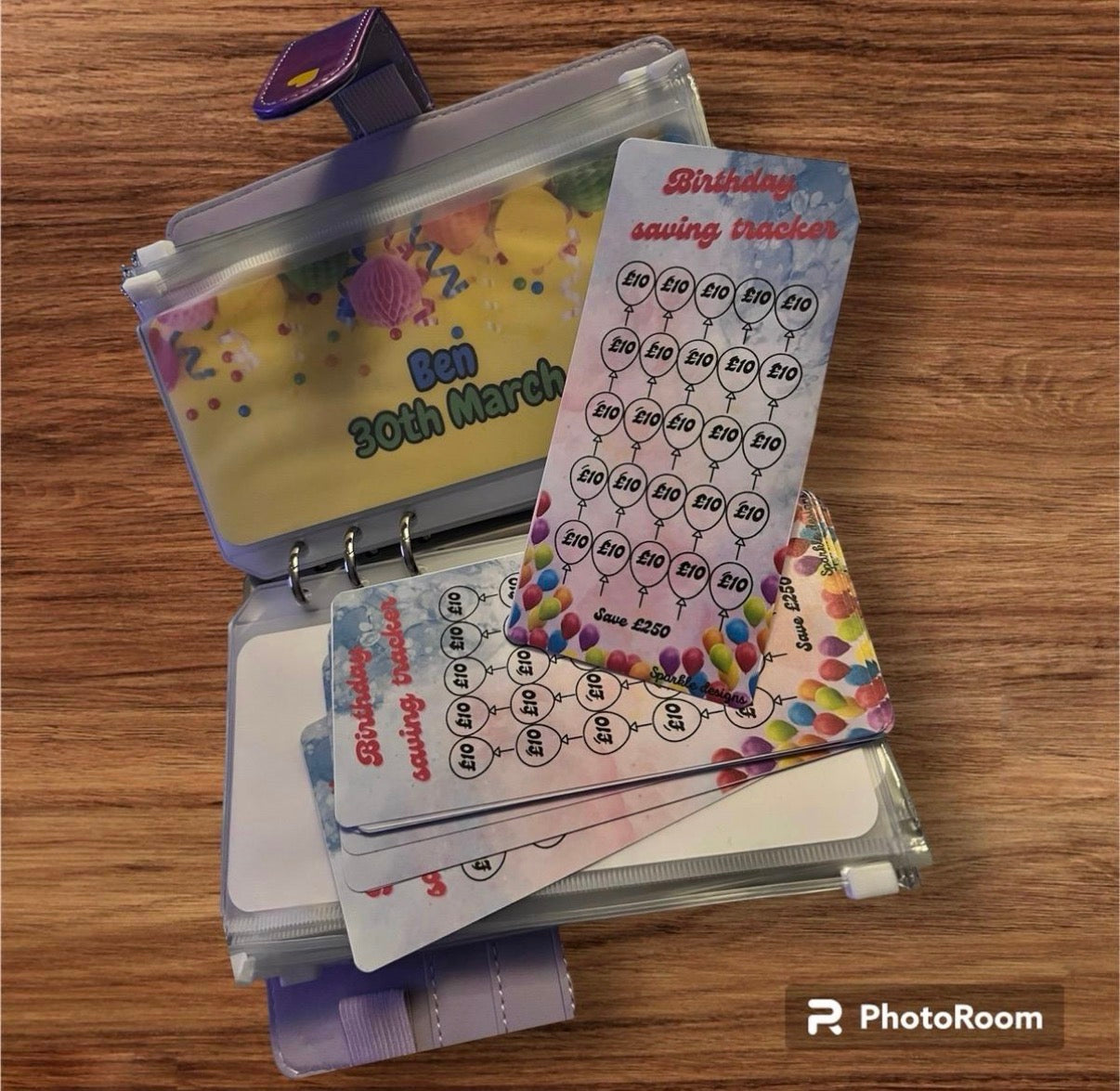 Birthday/occasions saving binder