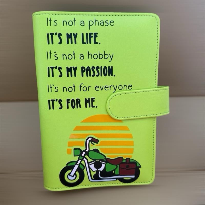 motorbike saving challenge binder
