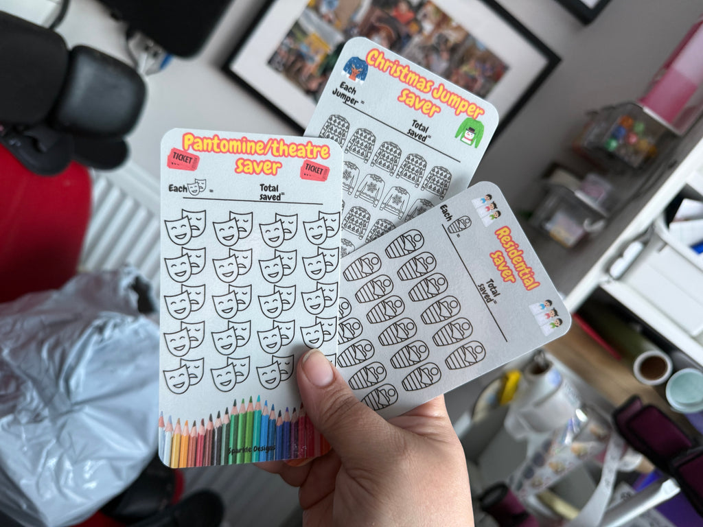 Back to school saving challenge binder & trackers -various options available