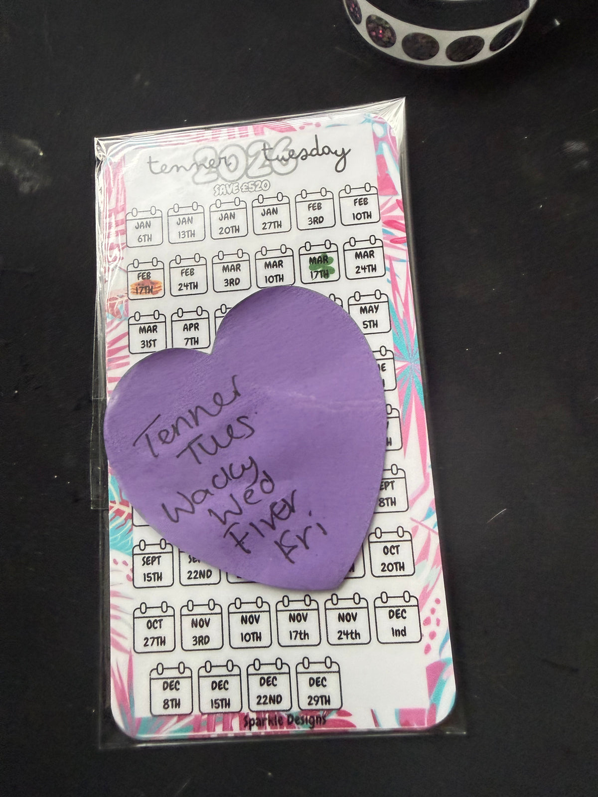 Clearance Laminated Cardstock Planner Trackers & Dashboards