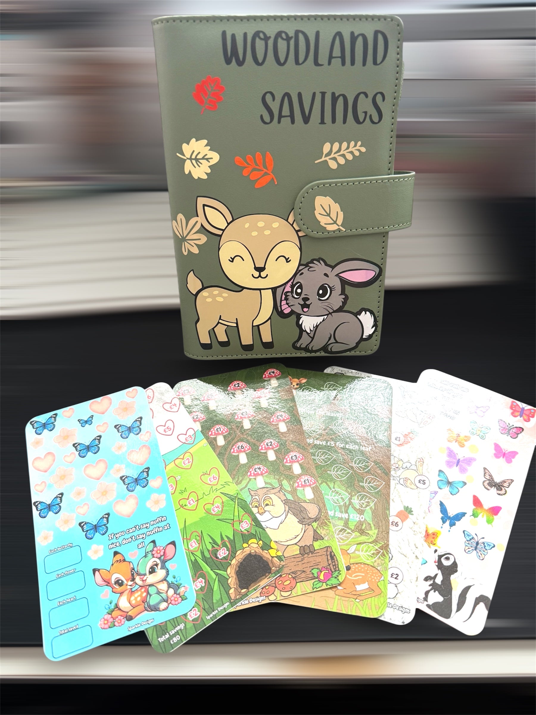 Woodland savings budgeting binder bundle