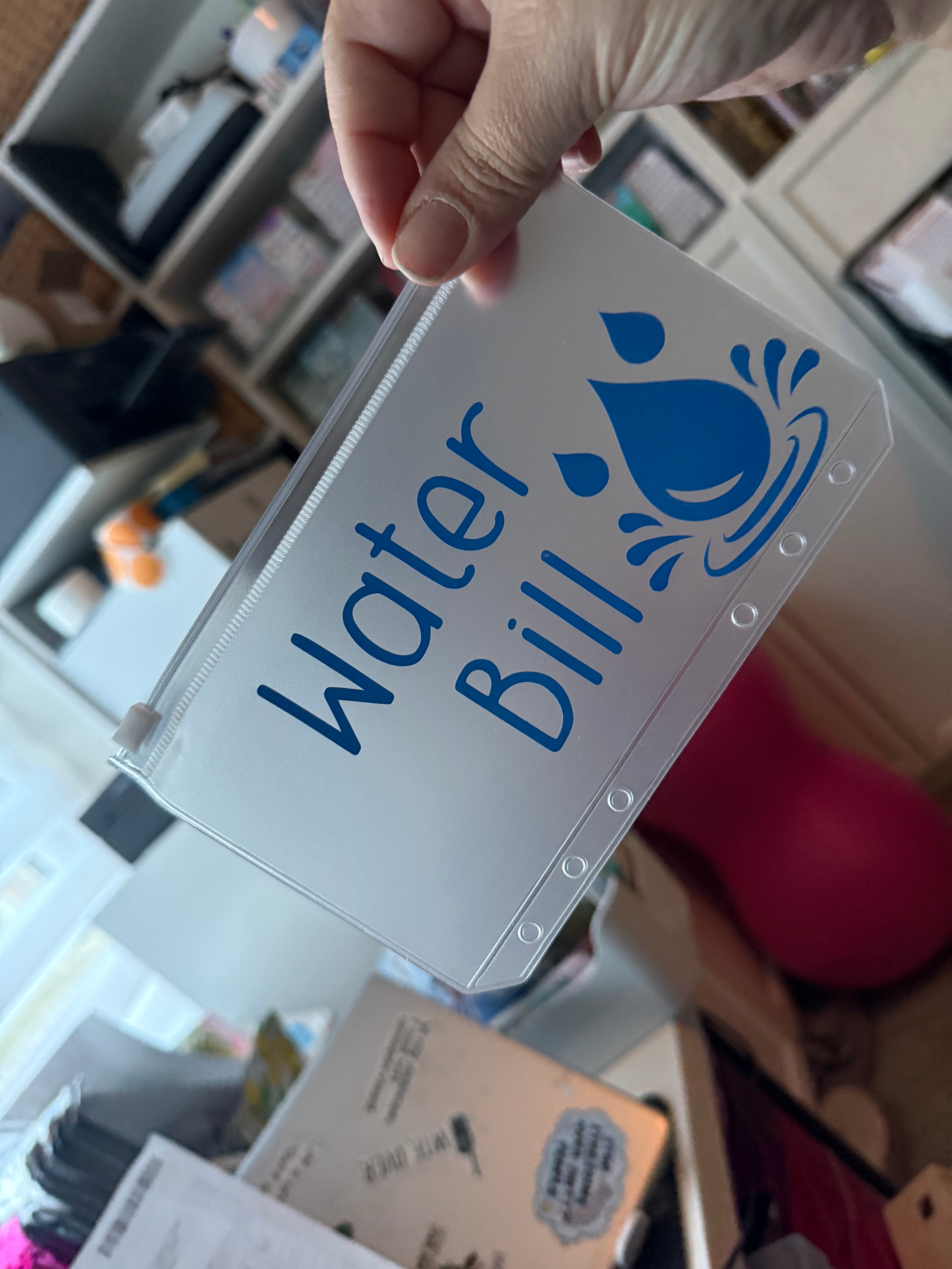 Personalised vinyl wallets - lots of choices including colors available.