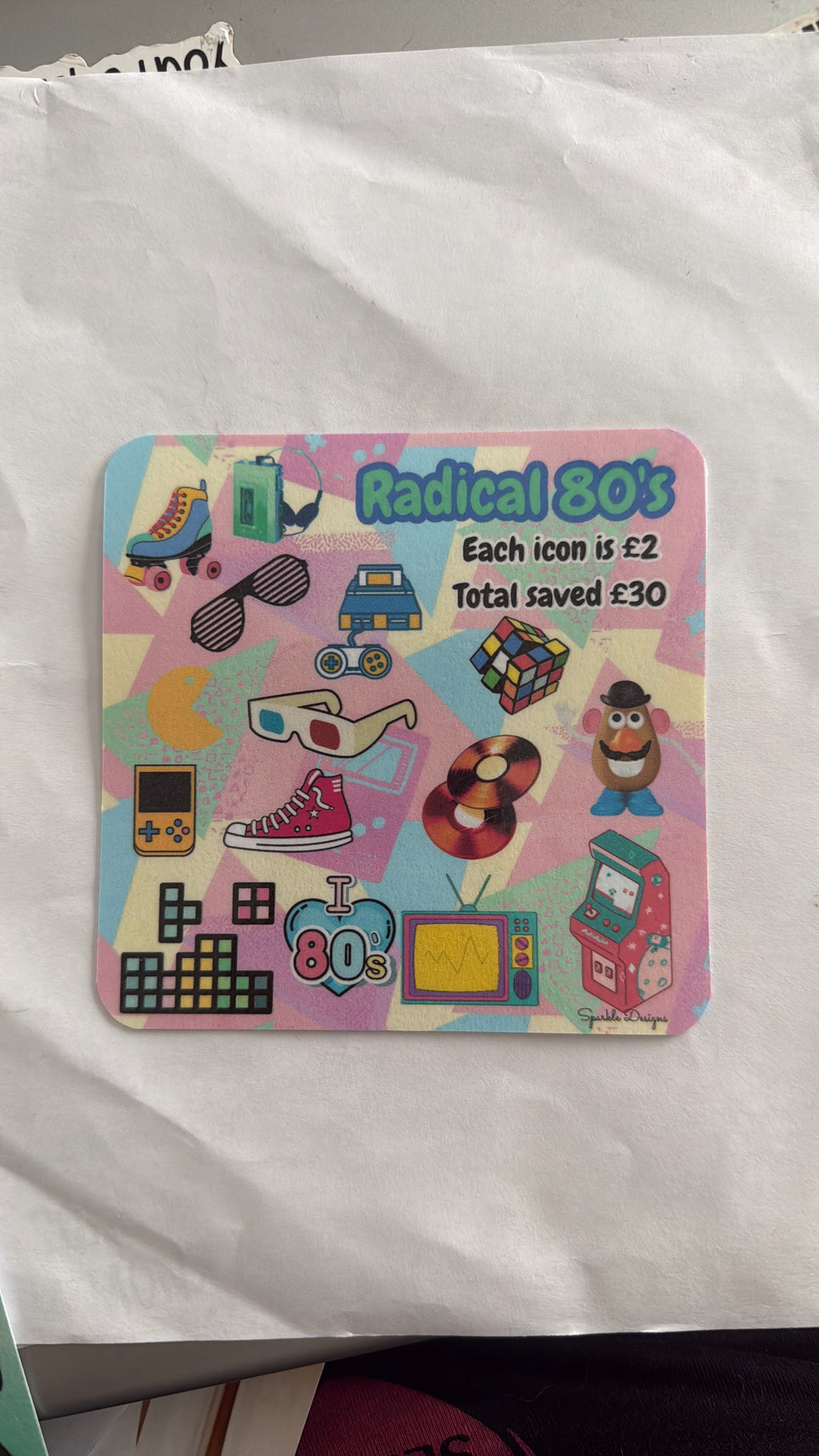 Mini saving challenge trackers