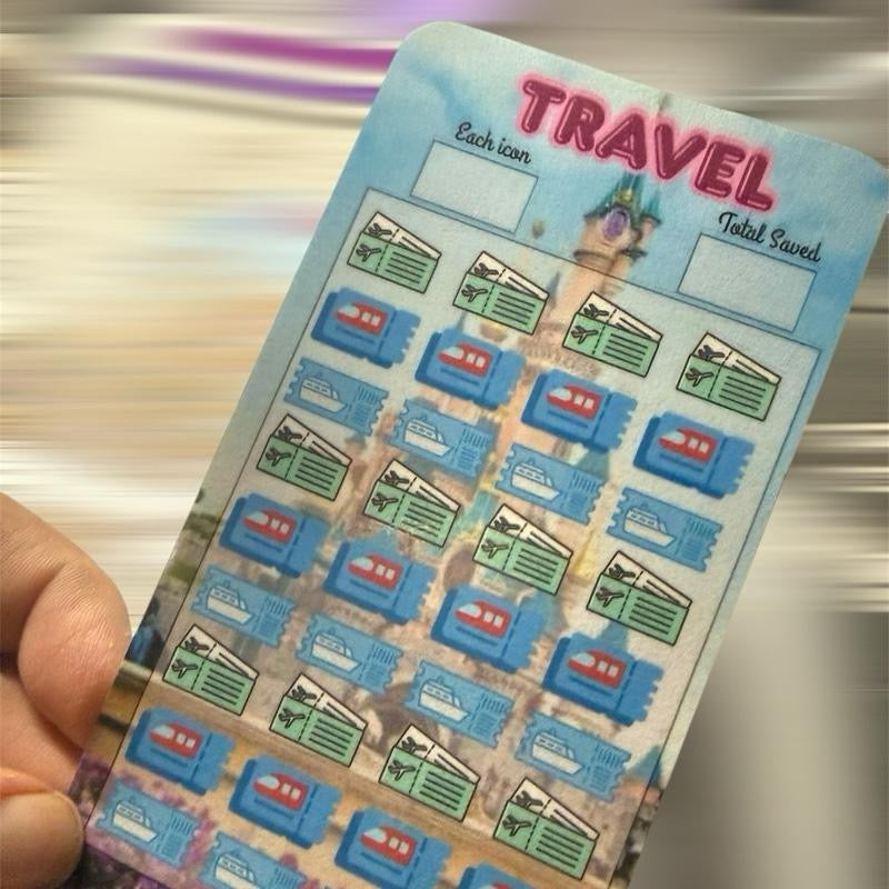 Disneyland/world Holiday Inspired saving challenge binder with matching trackers, inserts, dashboards and wallets