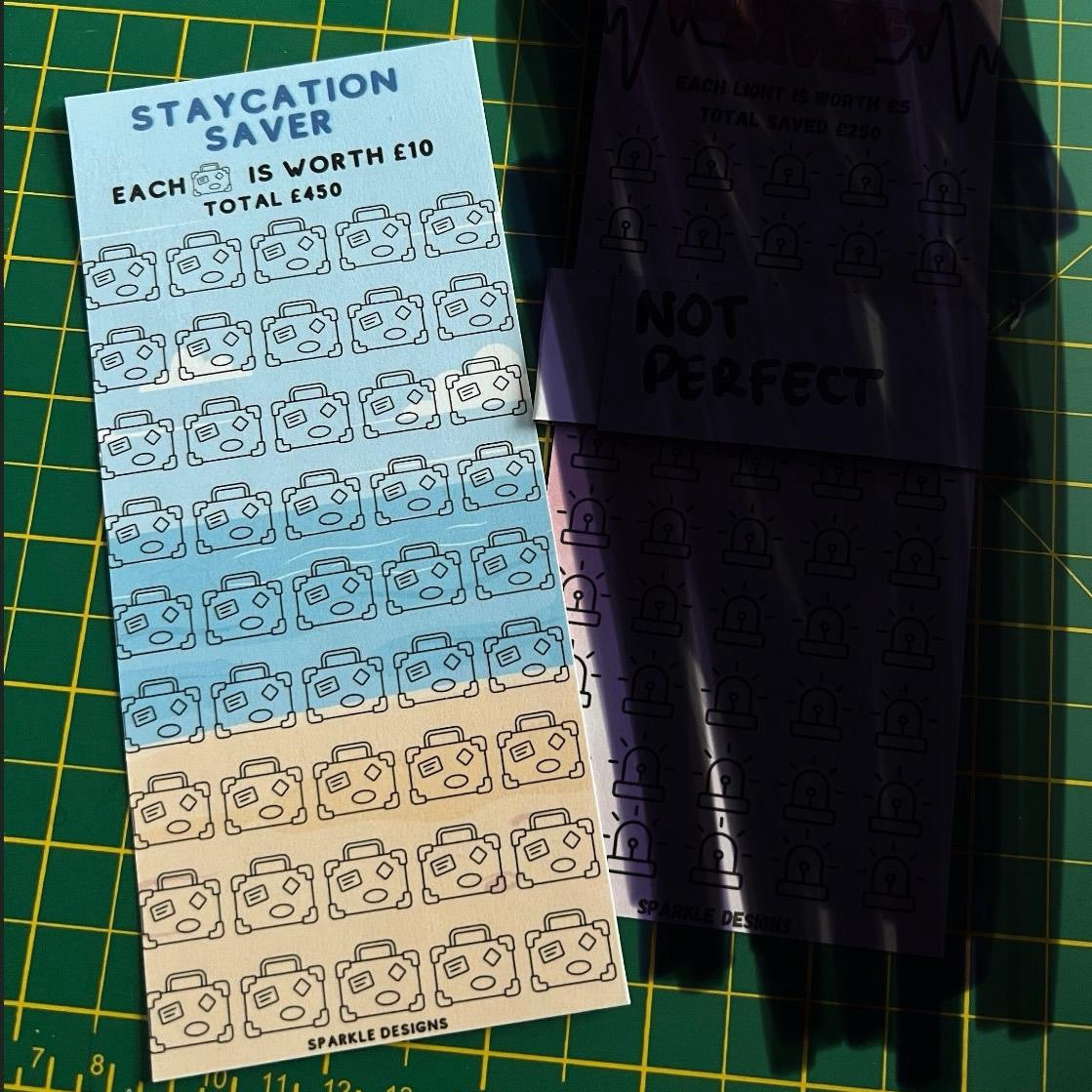 Holiday Saver New Style Optional Personalised Wallet Piggy Decor Letter Pattern High Quality Gloss Paper Laminated Saving Tracker